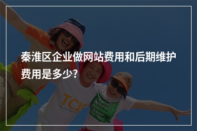 [year]秦淮区企业做网站费用和后期维护费用是多少?