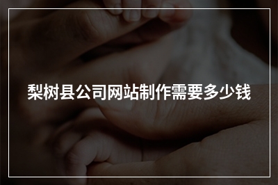 [year]梨树县公司网站制作需要多少钱