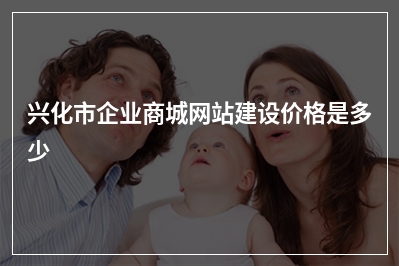 [year]兴化市企业商城网站建设价格是多少