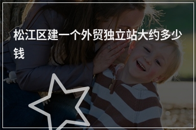 [year]松江区建一个外贸独立站大约多少钱