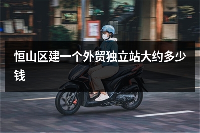 [year]恒山区建一个外贸独立站大约多少钱