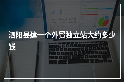 [year]泗阳县建一个外贸独立站大约多少钱