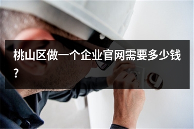 [year]桃山区做一个企业官网需要多少钱?