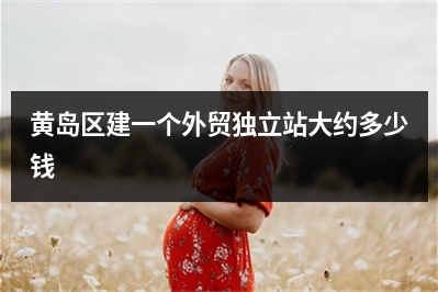 [year]黄岛区建一个外贸独立站大约多少钱
