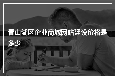[year]青山湖区企业商城网站建设价格是多少