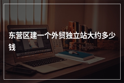 [year]东营区建一个外贸独立站大约多少钱
