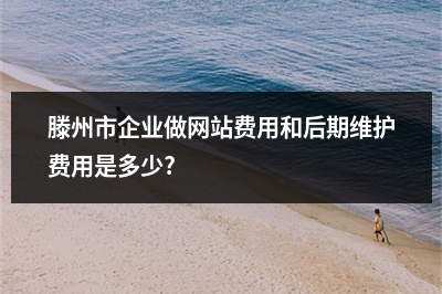 [year]滕州市企业做网站费用和后期维护费用是多少?