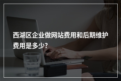 [year]西湖区企业做网站费用和后期维护费用是多少?