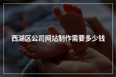 [year]西湖区公司网站制作需要多少钱