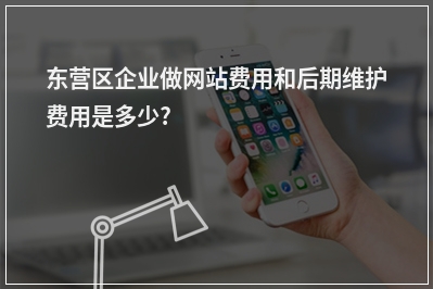 [year]东营区企业做网站费用和后期维护费用是多少?