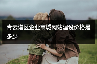 [year]青云谱区企业商城网站建设价格是多少