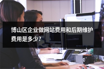 [year]博山区企业做网站费用和后期维护费用是多少?
