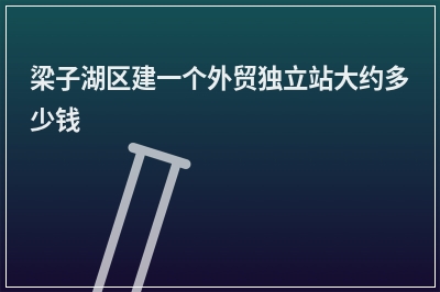 [year]梁子湖区建一个外贸独立站大约多少钱