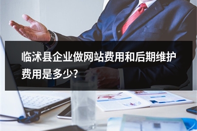 [year]临沭县企业做网站费用和后期维护费用是多少?