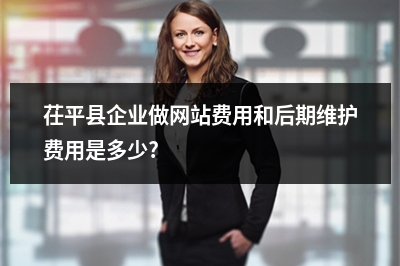 [year]茌平县企业做网站费用和后期维护费用是多少?