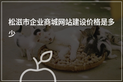 [year]松滋市企业商城网站建设价格是多少