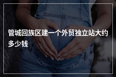 [year]管城回族区建一个外贸独立站大约多少钱