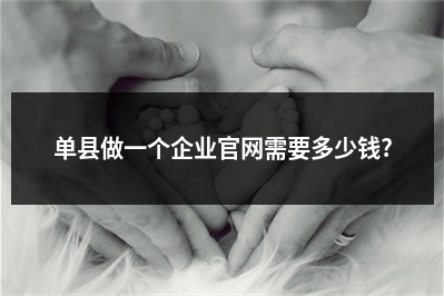 [year]单县做一个企业官网需要多少钱?