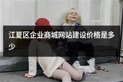 [year]江夏区企业商城网站建设价格是多少
