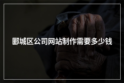 [year]郾城区公司网站制作需要多少钱