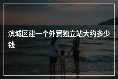 [year]滨城区建一个外贸独立站大约多少钱