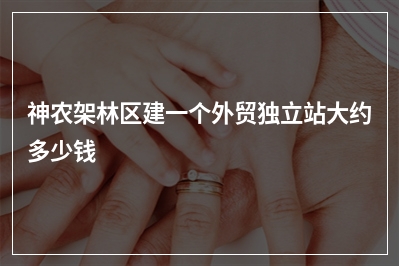 [year]神农架林区建一个外贸独立站大约多少钱