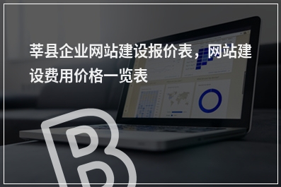 [year]莘县企业网站建设报价表，网站建设费用价格一览表
