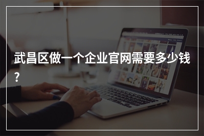 [year]武昌区做一个企业官网需要多少钱?