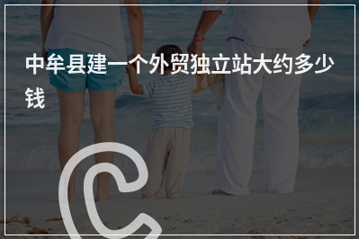 [year]中牟县建一个外贸独立站大约多少钱