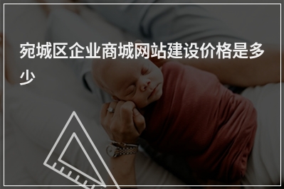 [year]宛城区企业商城网站建设价格是多少