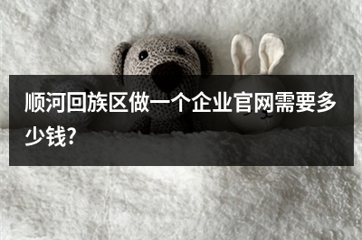 [year]顺河回族区做一个企业官网需要多少钱?