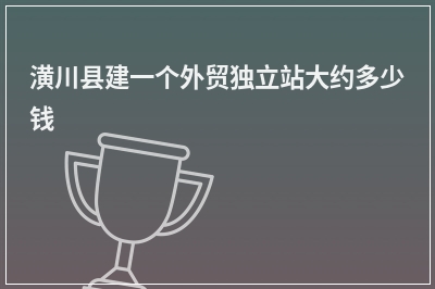 [year]潢川县建一个外贸独立站大约多少钱