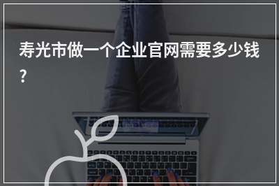 [year]寿光市做一个企业官网需要多少钱?