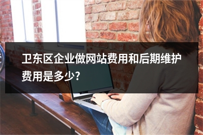 [year]卫东区企业做网站费用和后期维护费用是多少?