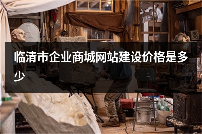 [year]临清市企业商城网站建设价格是多少