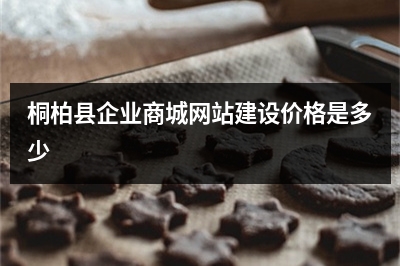 [year]桐柏县企业商城网站建设价格是多少