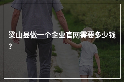 [year]梁山县做一个企业官网需要多少钱?