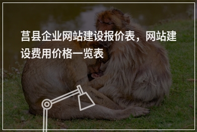 [year]莒县企业网站建设报价表，网站建设费用价格一览表