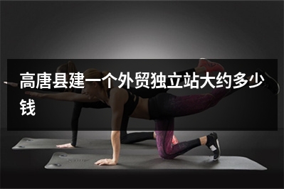 [year]高唐县建一个外贸独立站大约多少钱