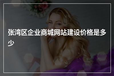 [year]张湾区企业商城网站建设价格是多少