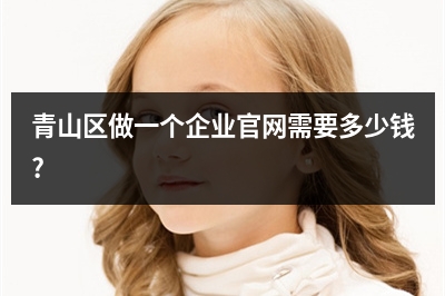 [year]青山区做一个企业官网需要多少钱?